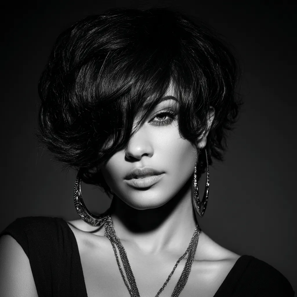 Adding body to flat hair with a curving silhouette