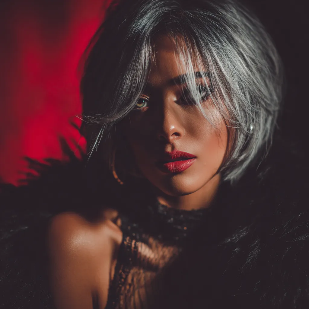 Thickened appearance from a strategic inward swooping style