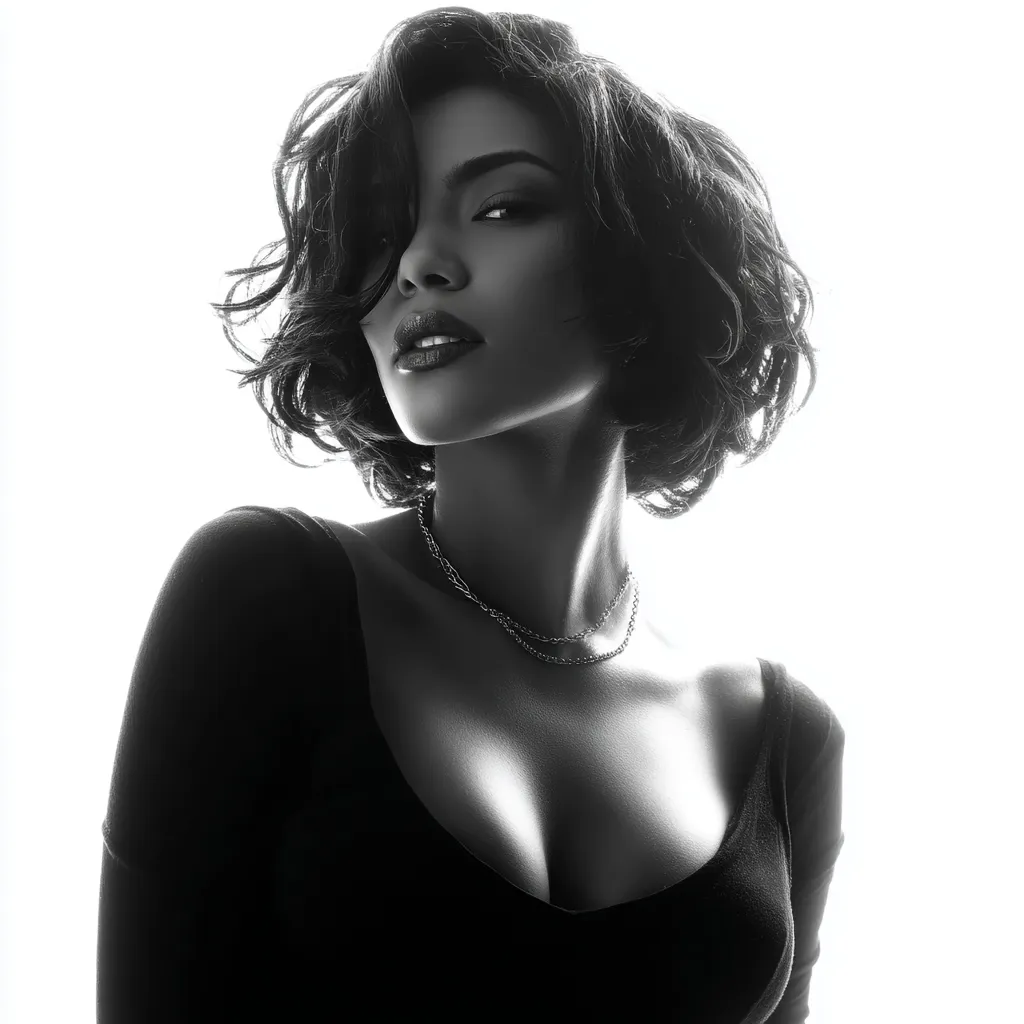 Bouncy styling giving thin strands massive body