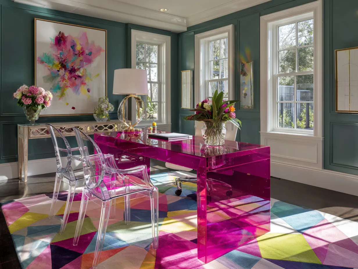 Electric Fuchsia And Jelly Mint Are Taking Over Maximalist Home Decor