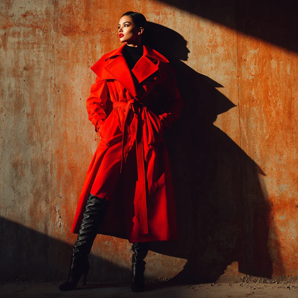 Stylish heavy outerwear elevating cold weather fashion