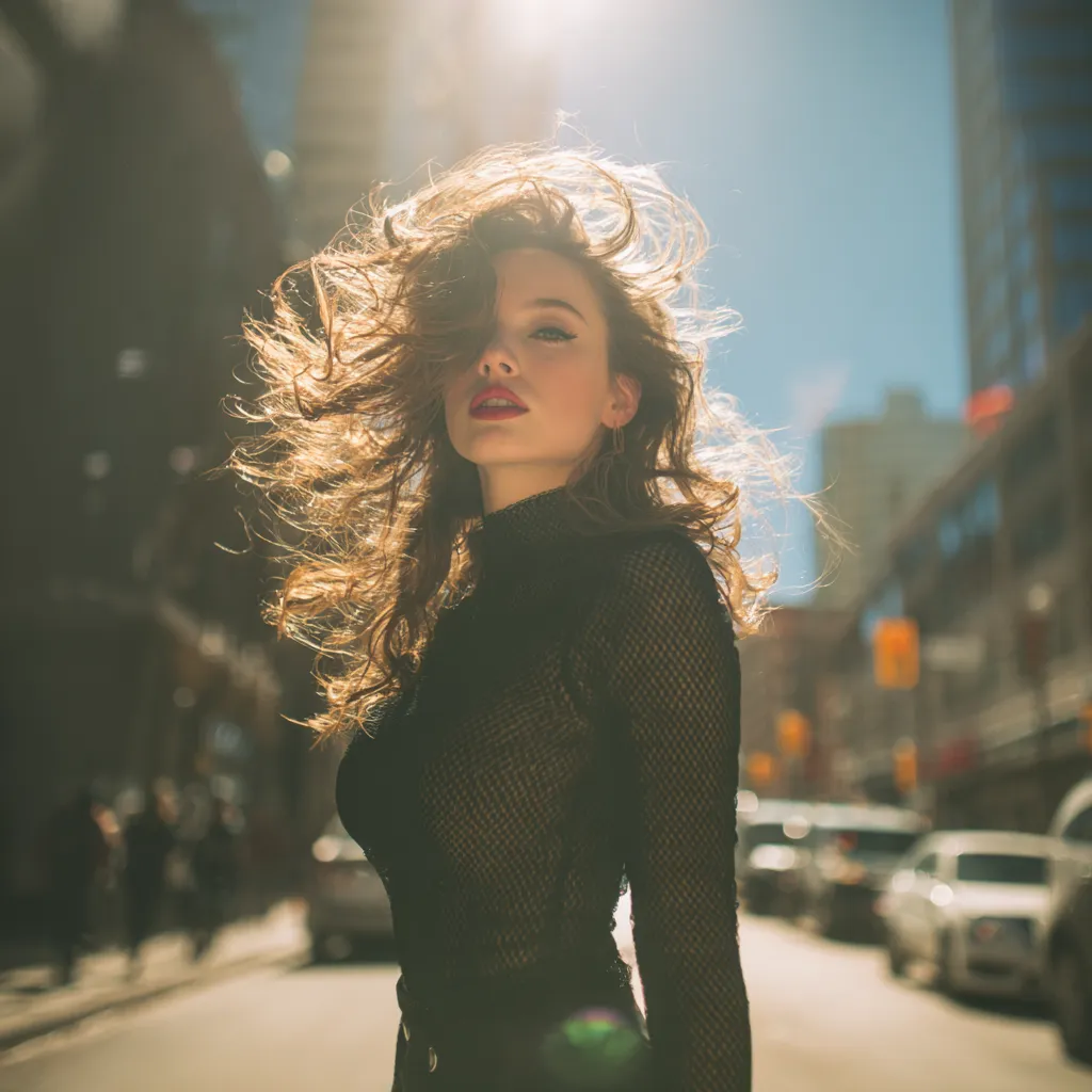 subtle face framing layered hair