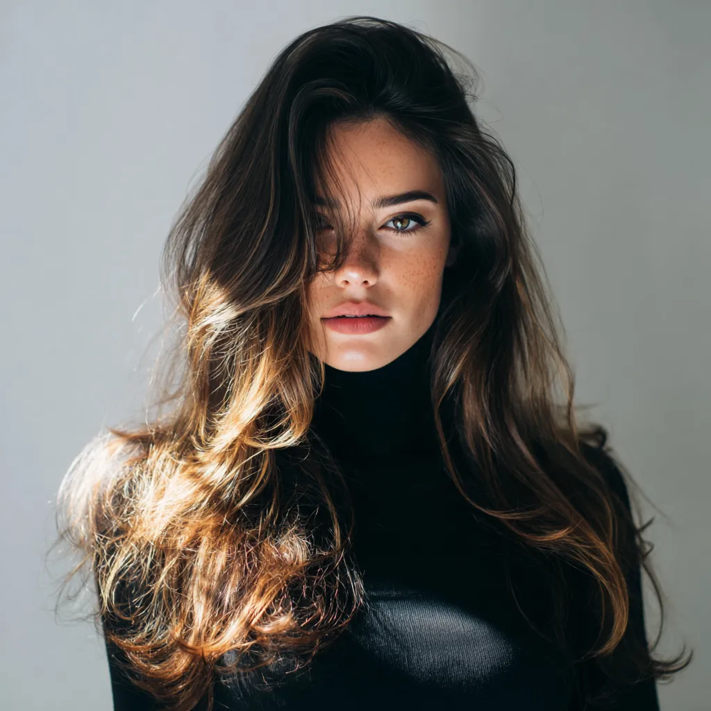 invisible ghost layers for thick hair