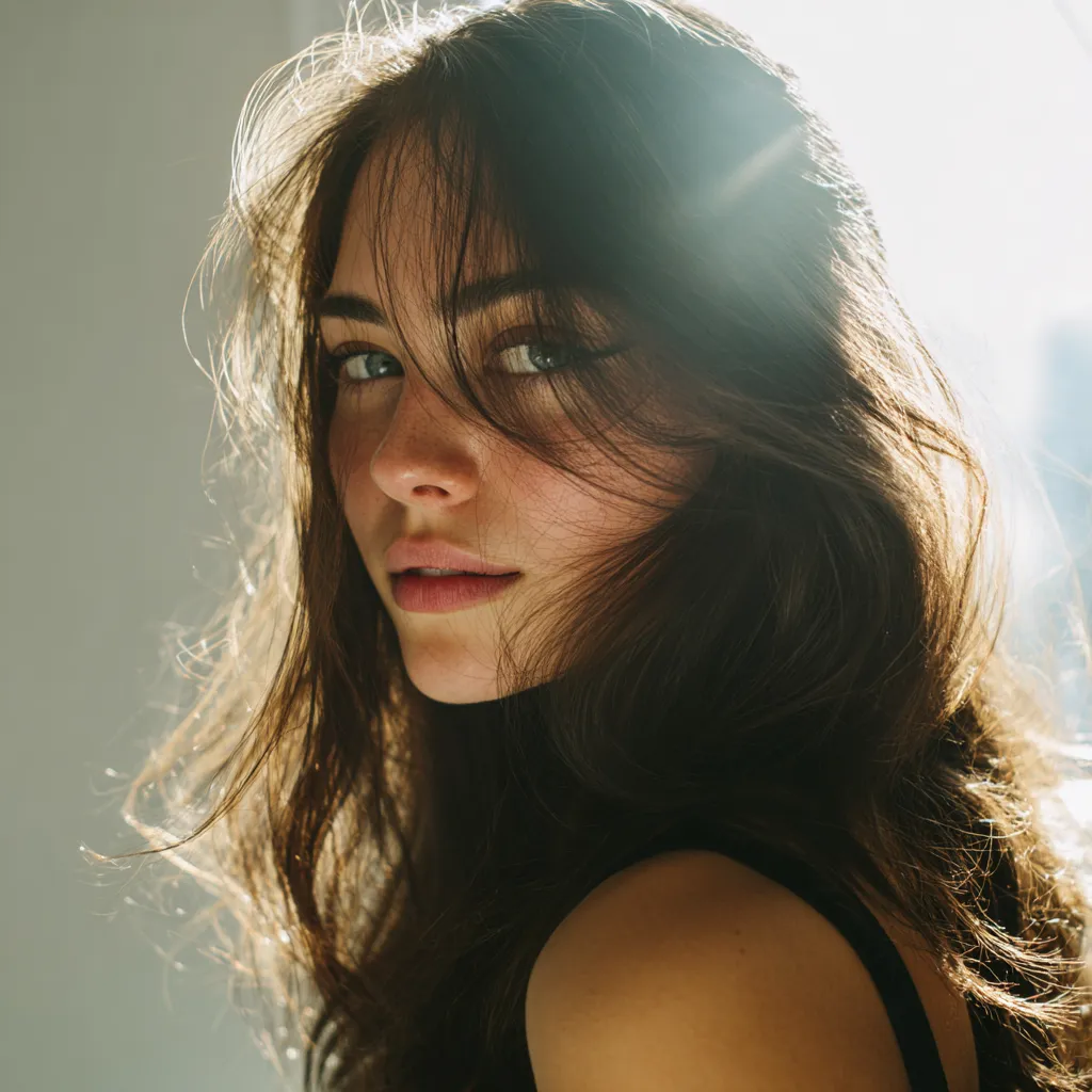 voluminous hair with secret layers