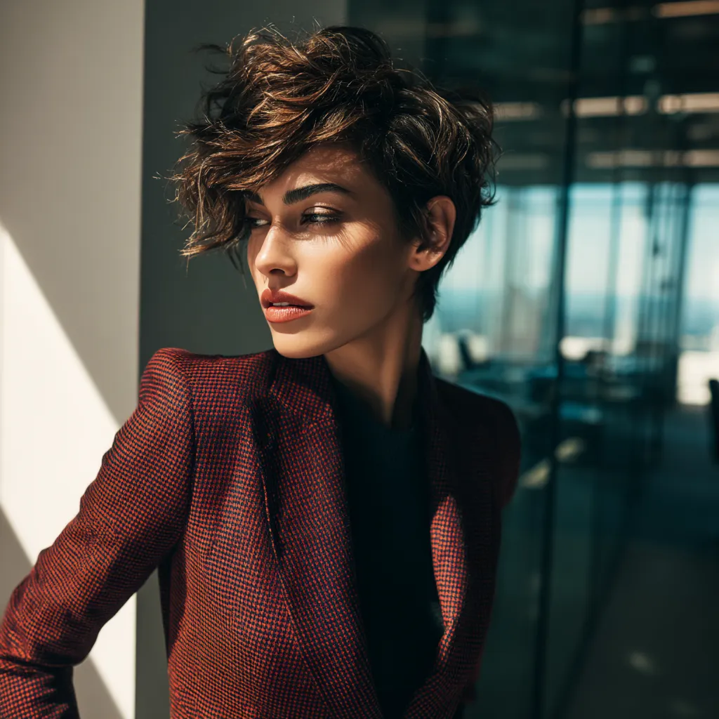 Styling a pixie bob for professional everyday wear