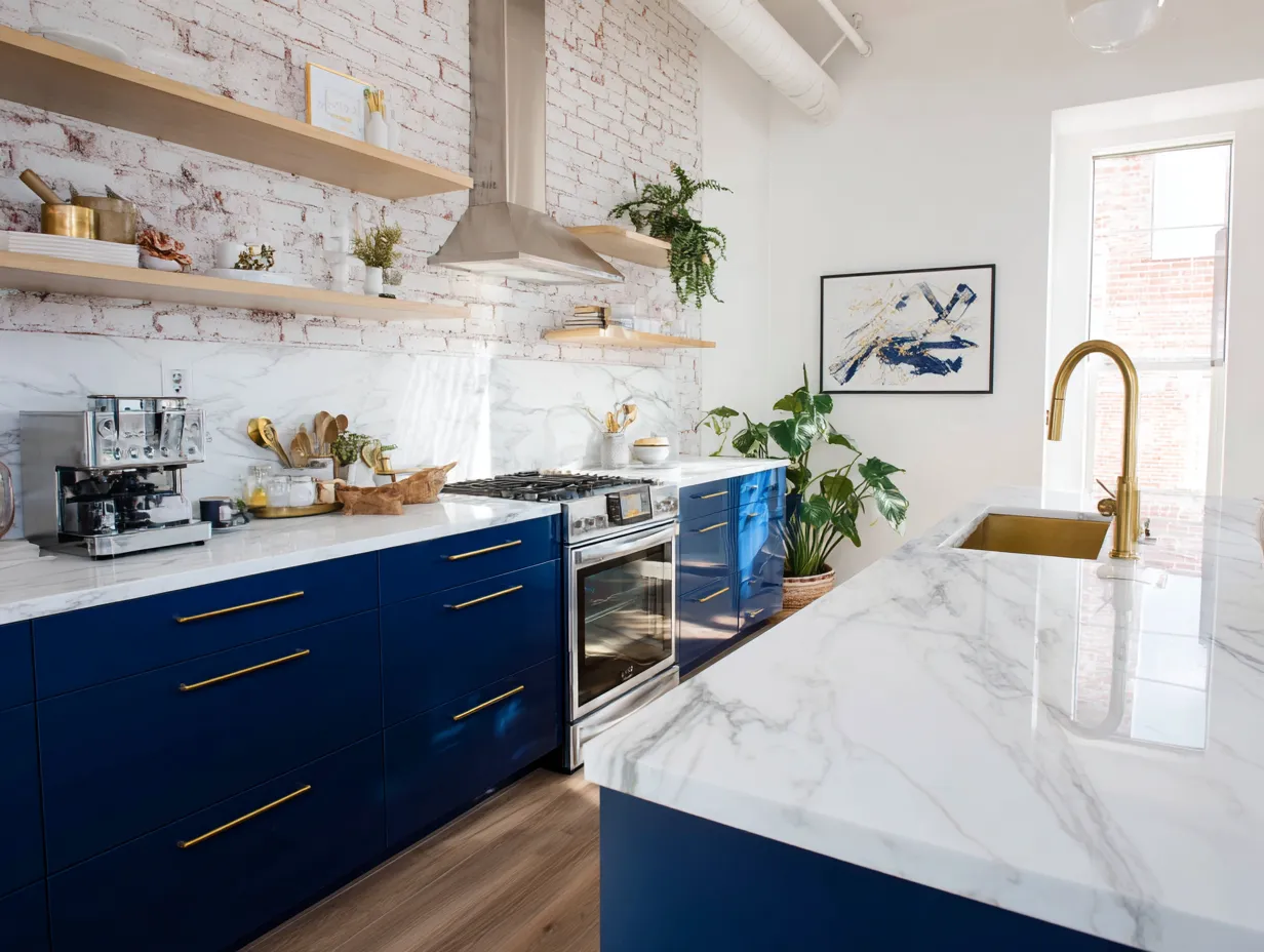 high contrast contemporary kitchen design