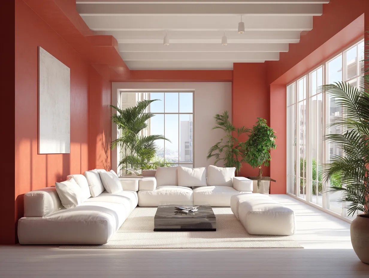 modernizing terracotta tones in living rooms