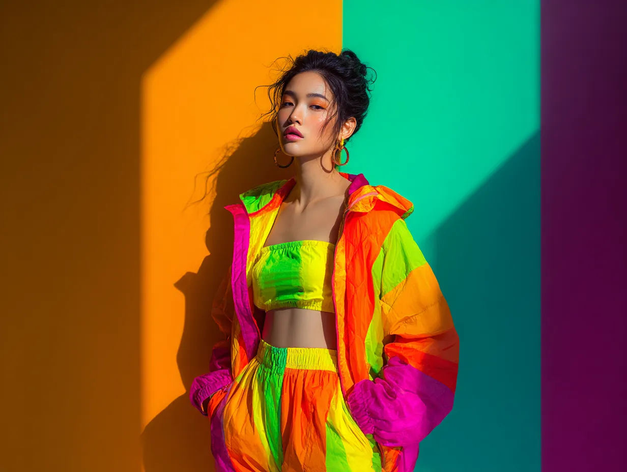 High fashion editorial featuring a mix of striking daily motifs