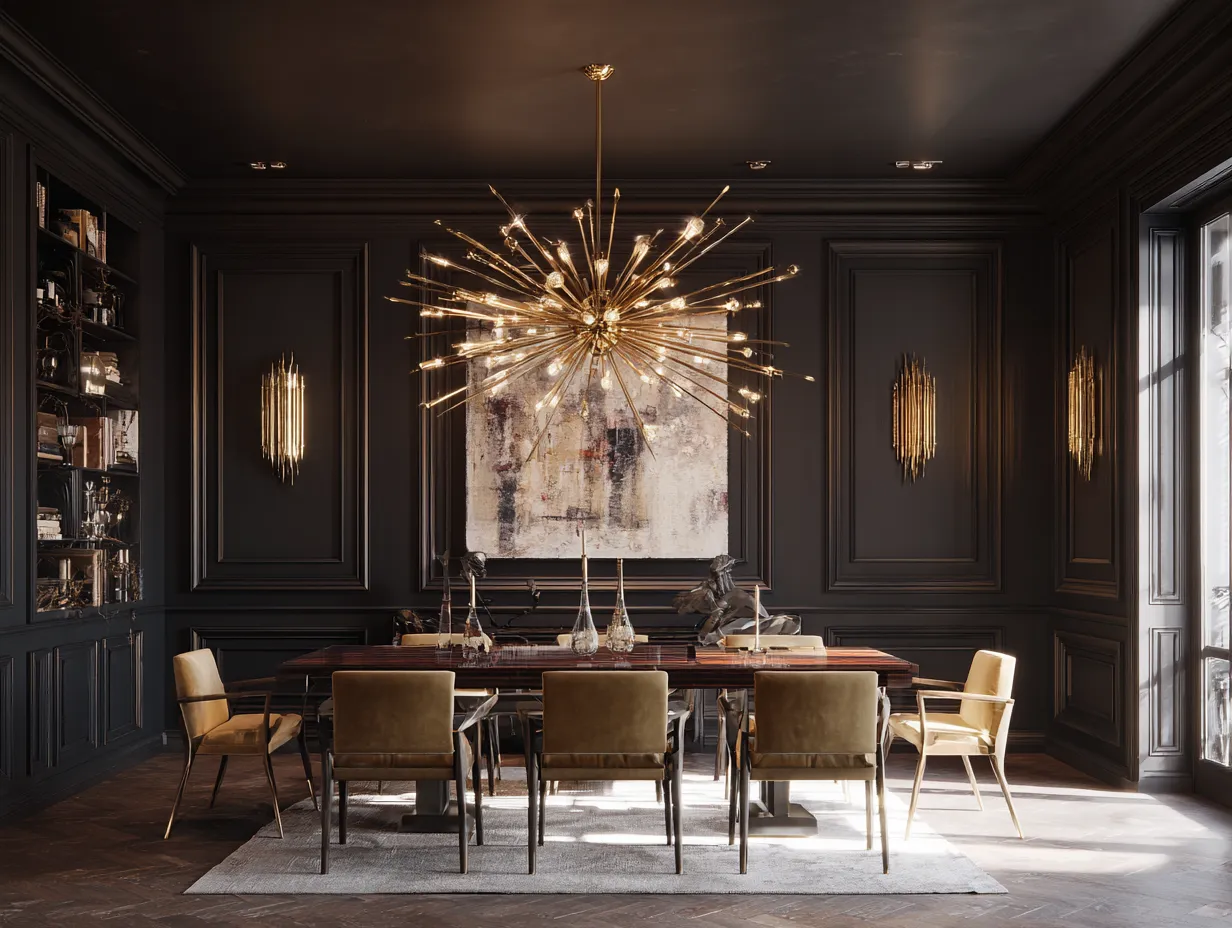 Luxurious alternative to outdated neutral room trends.