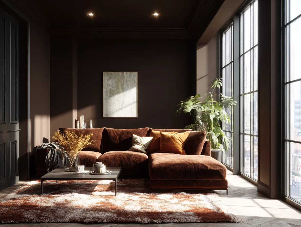 Elegant living space moving away from millennial gray.