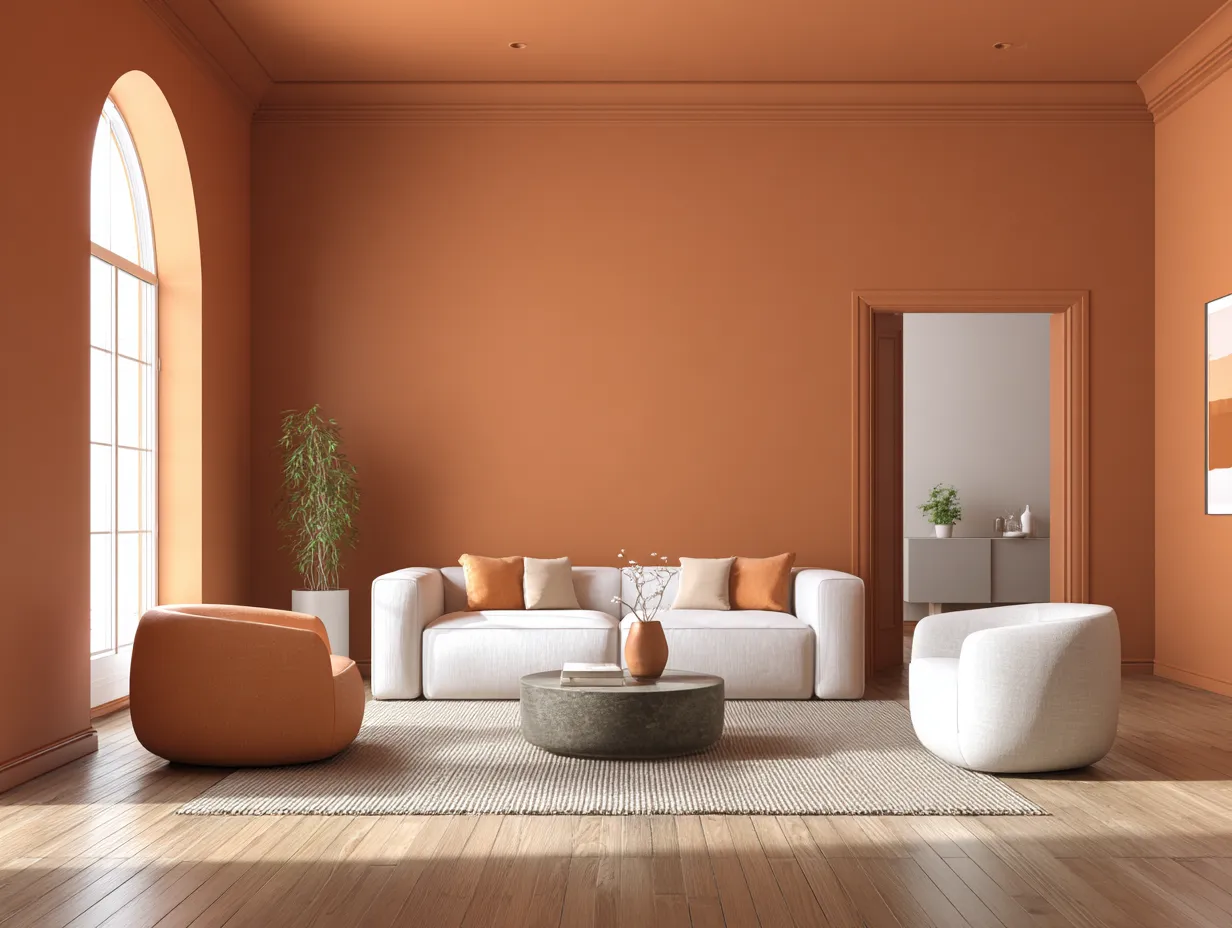 Understanding soft color drenching in a bright minimalist space