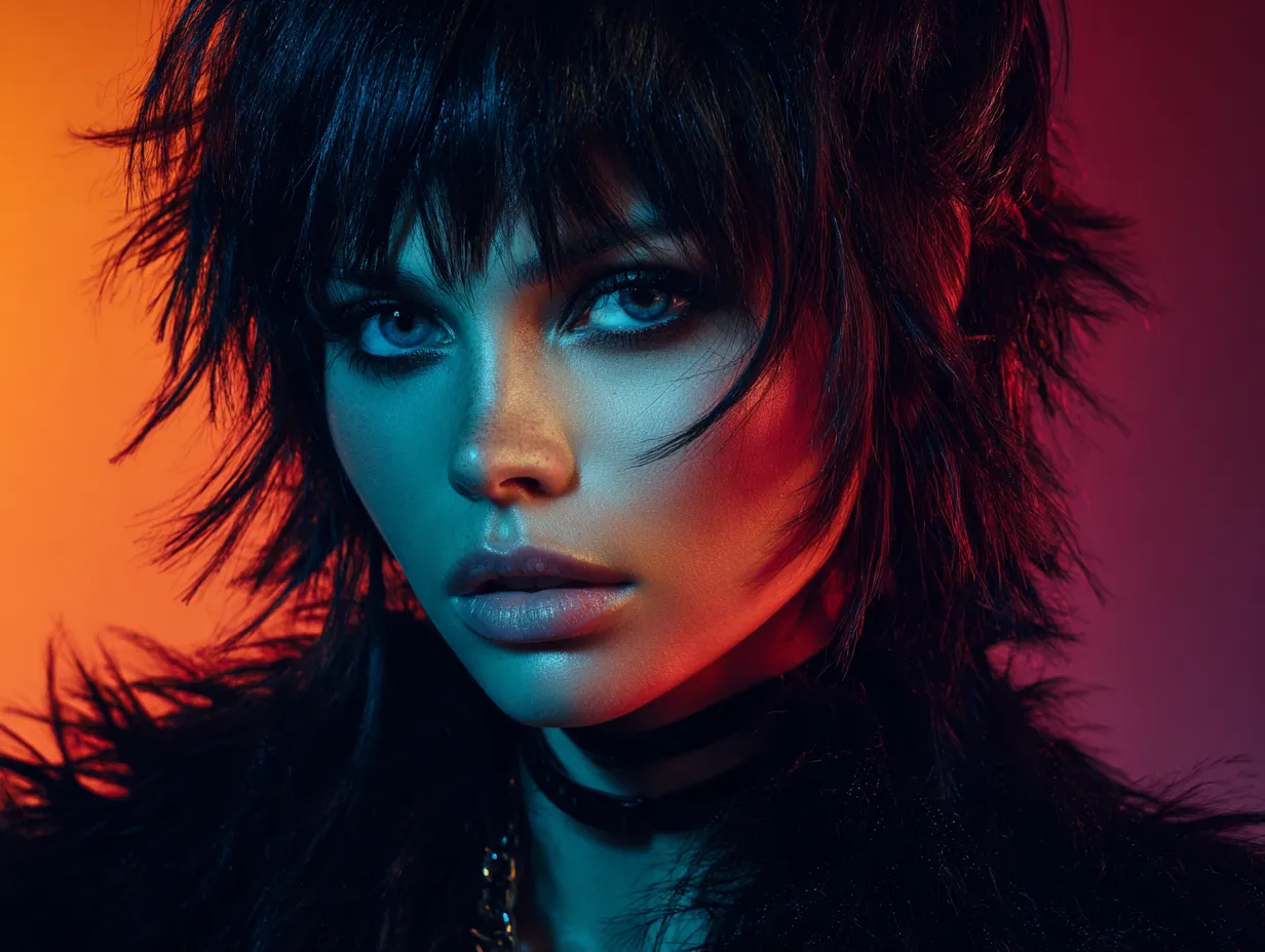 Modern shag inspired style with sharp layers