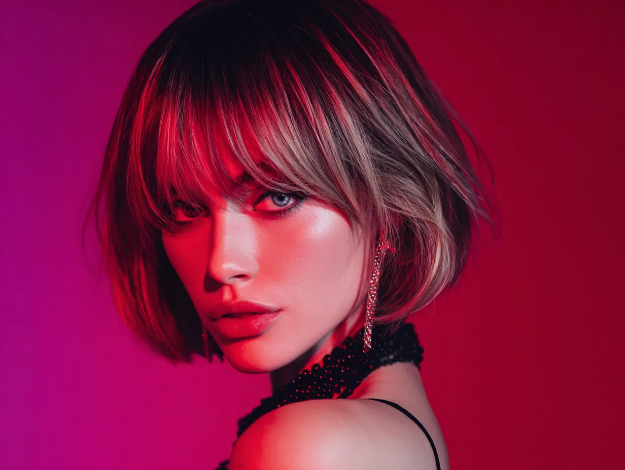 Trendy layered hairstyle for modern women