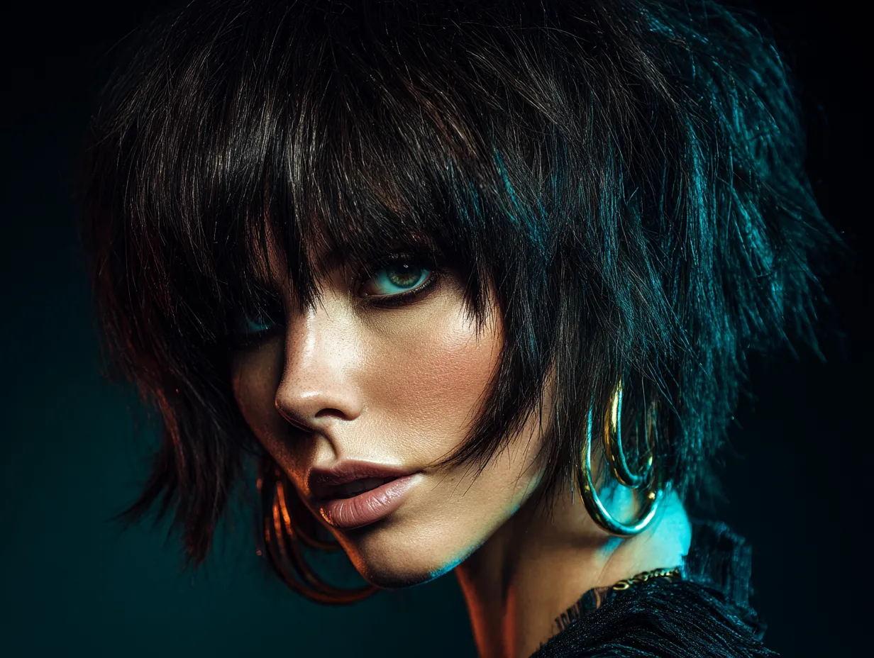 High contrast editorial hair photography