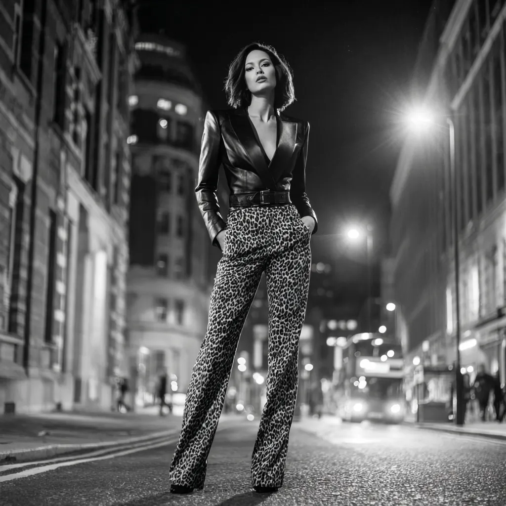 Bold loud luxury outfit with animal prints