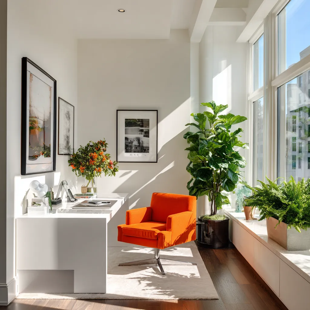 Crisp workspace lighting for mental clarity