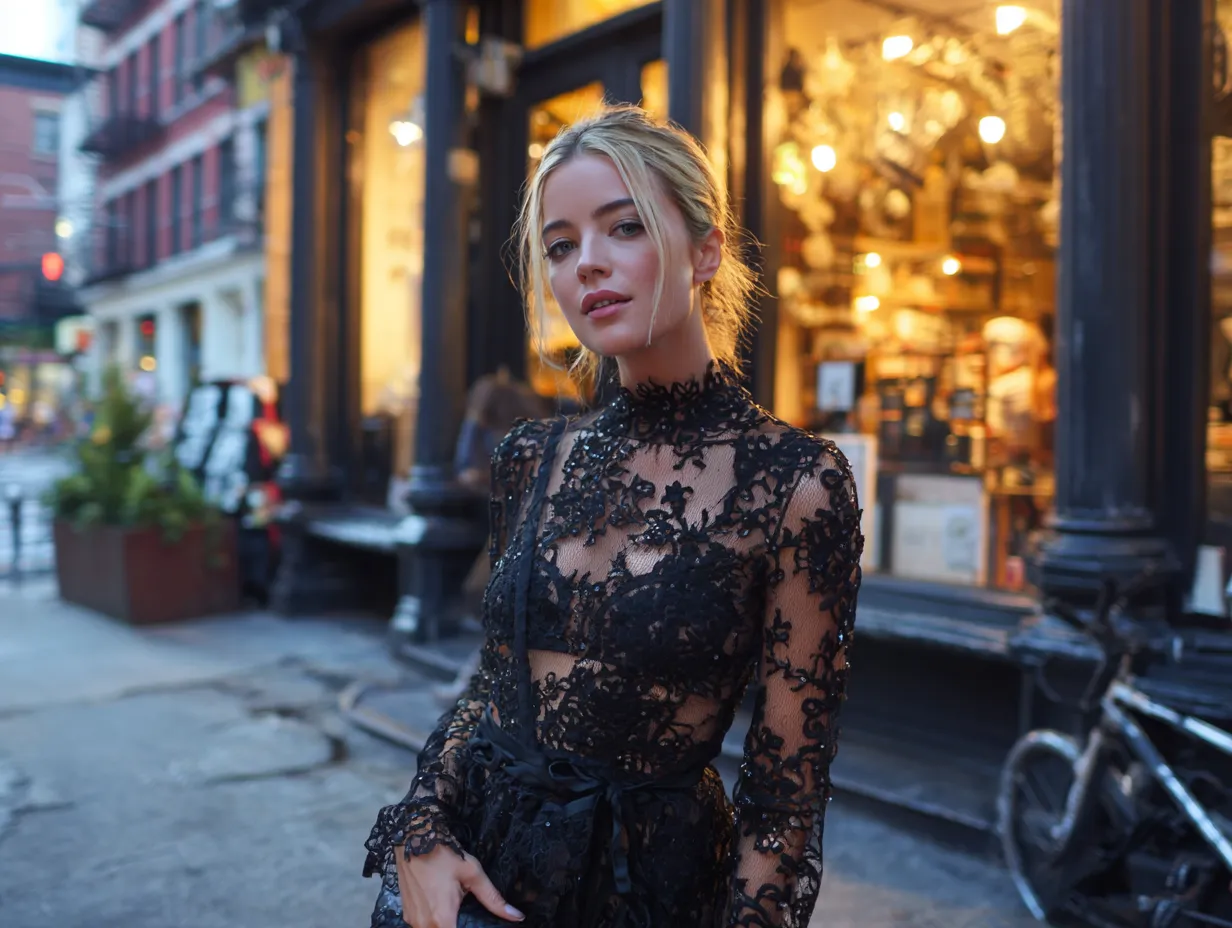 The Secret To Wearing Sheer Lace Without Feeling Totally Exposed
