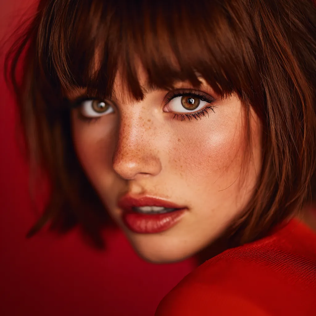 sexy wispy Birkin bangs styling inspiration