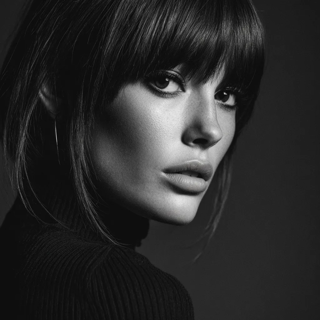 soft Jane Birkin fringe for square face shapes
