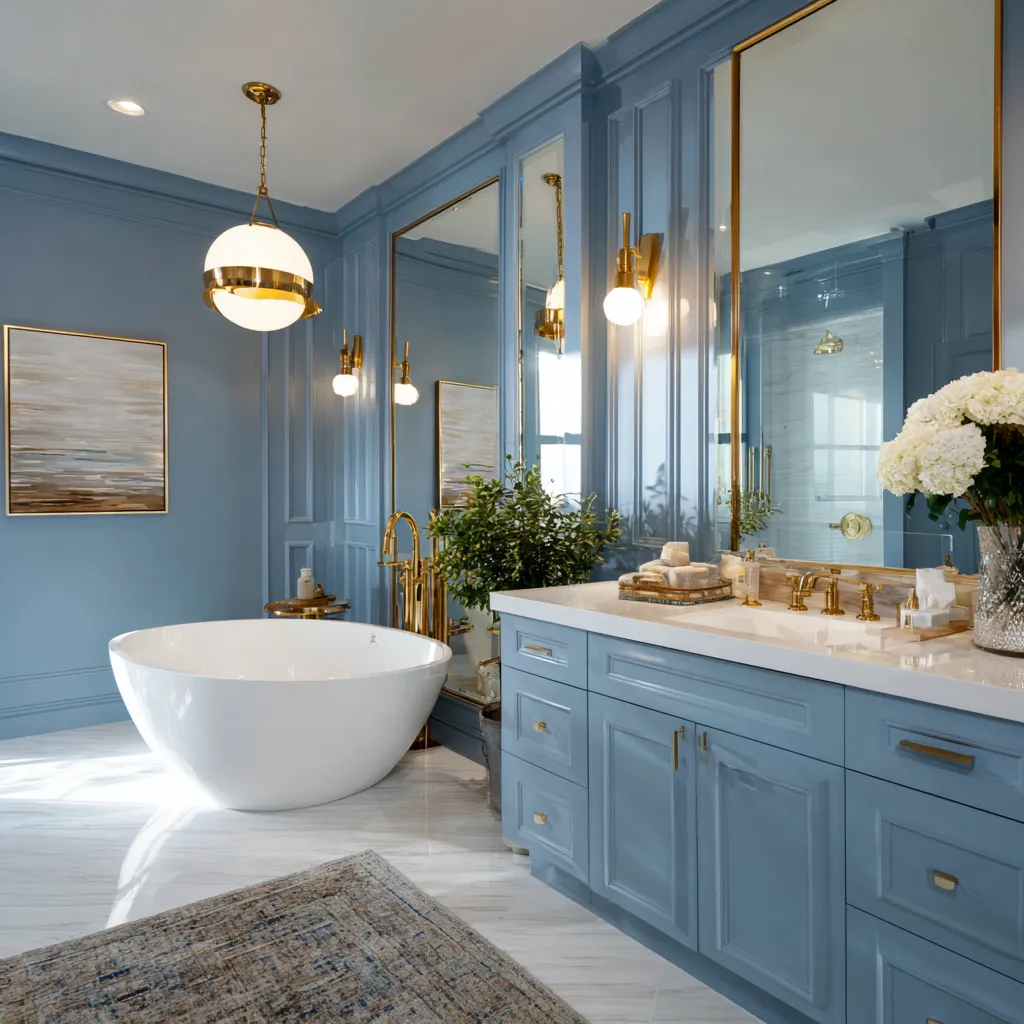 Sophisticated paint choice for home spa