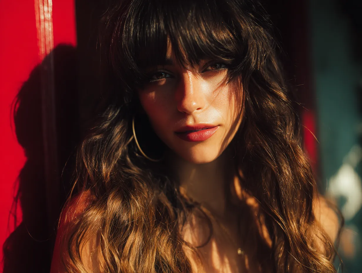 Minimalist fringe trend for modern hairstyles