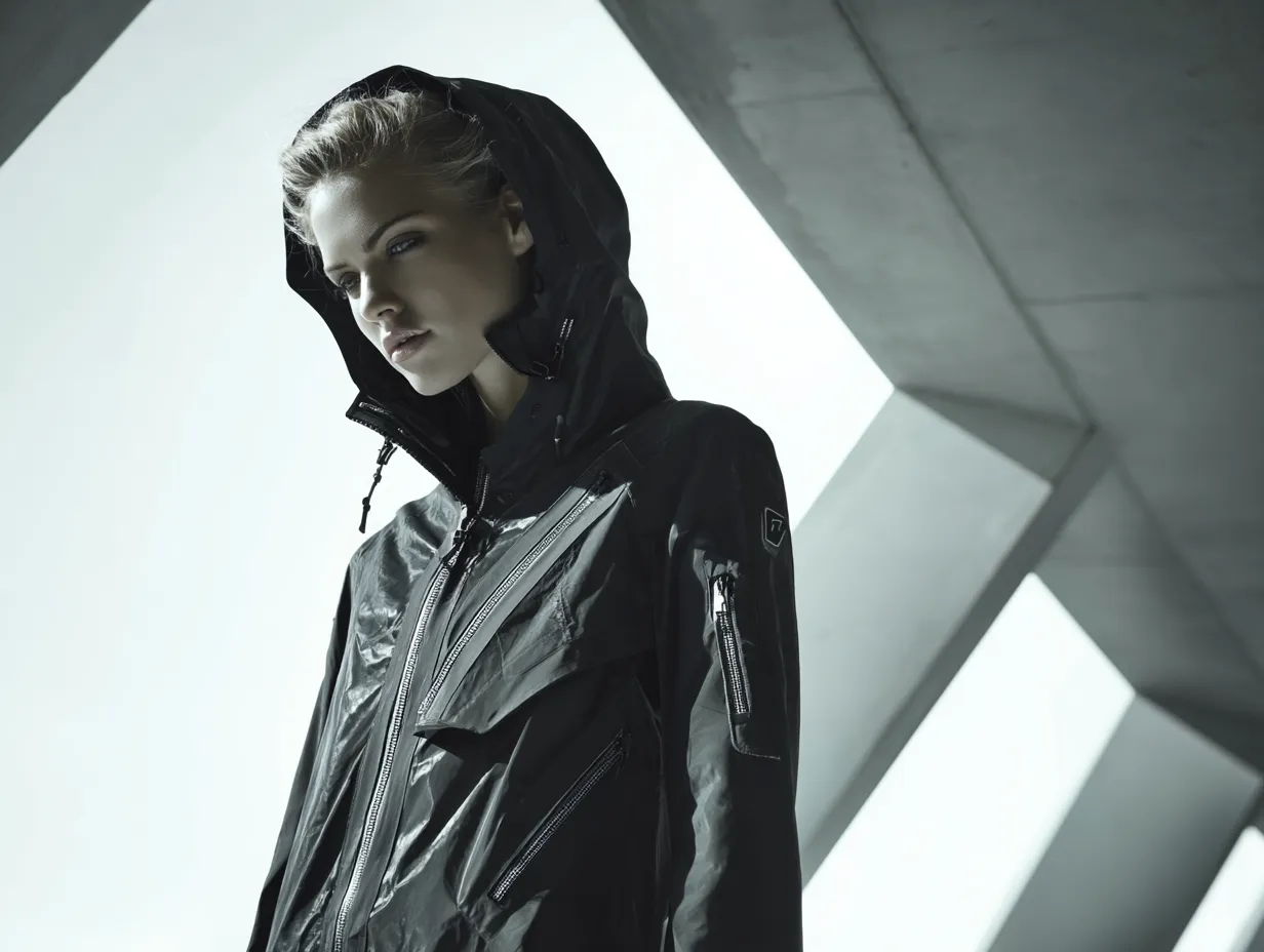 Advanced synthetic fabric outdoor jackets for women