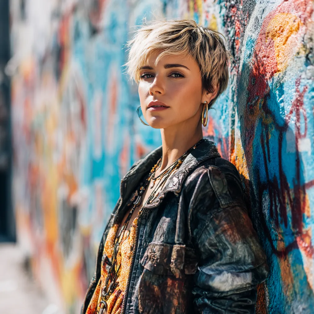 edgy textured hair trend