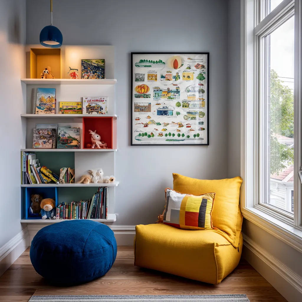 creative colorful bedroom design for children