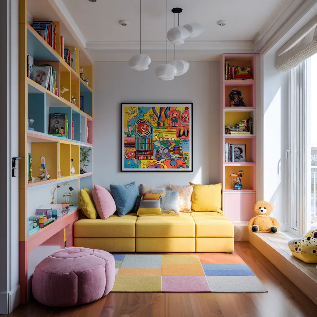 vibrant kids bedroom ideas with playful decor