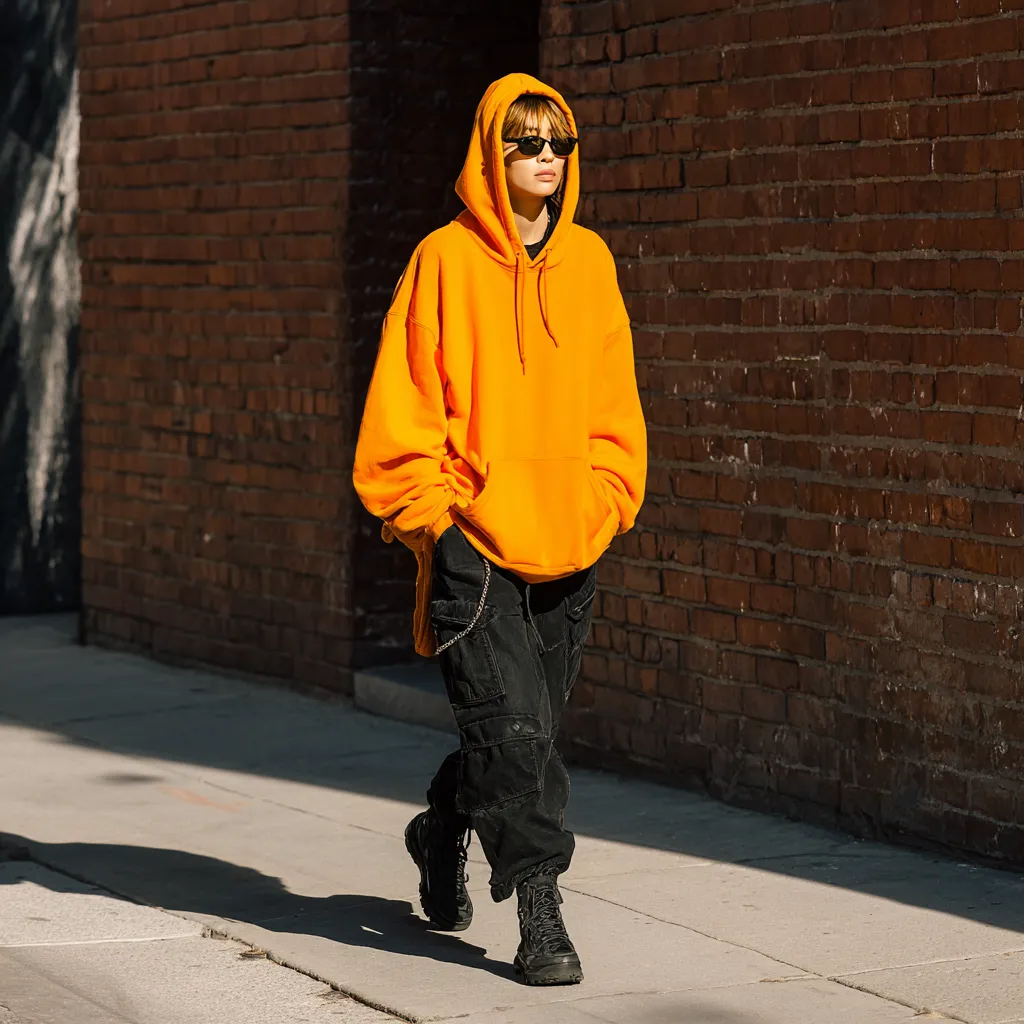 High contrast streetwear fashion