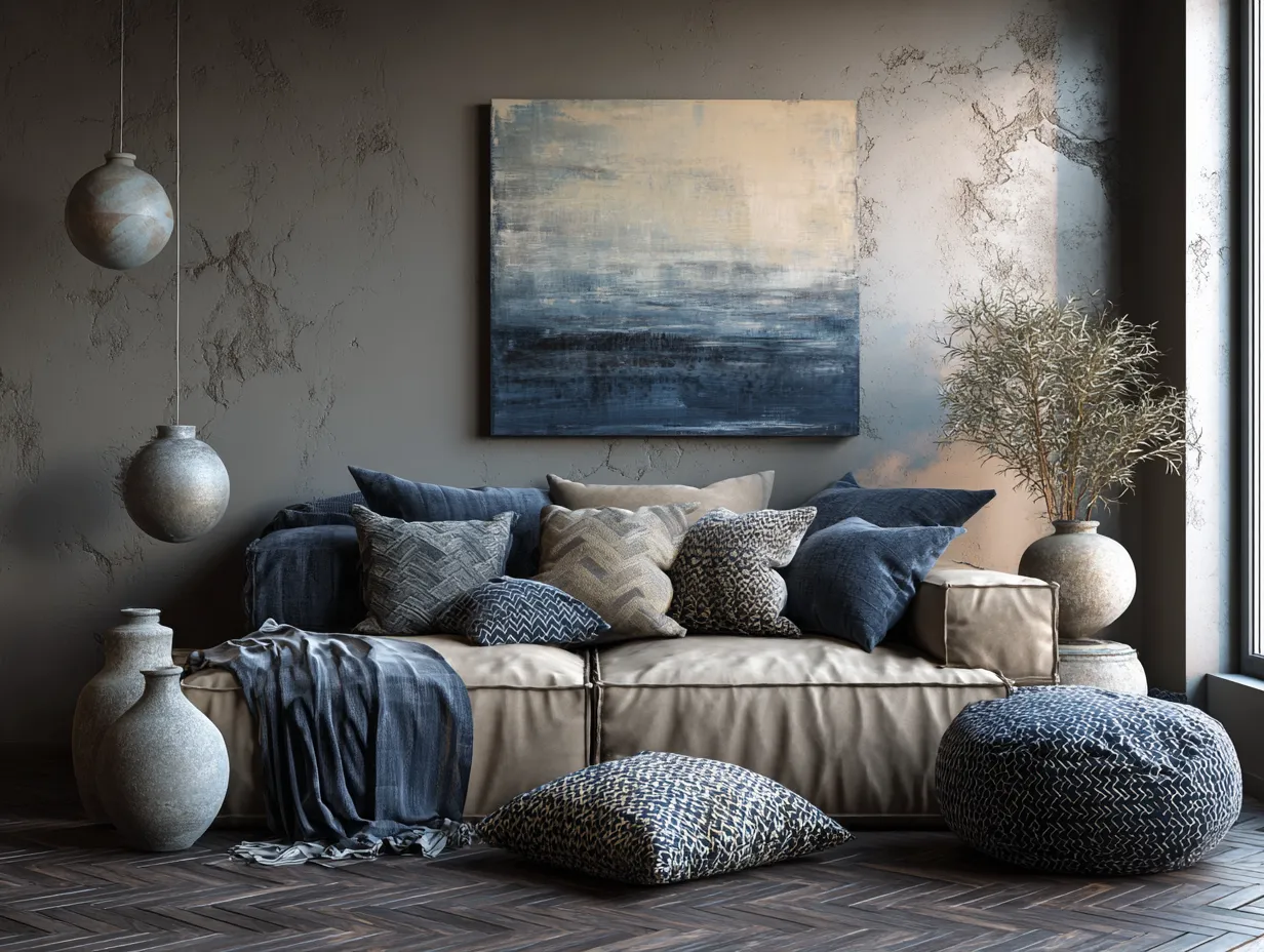 Elevate Your Home Aesthetic Using Smoky Blue Greys And Warm Taupe