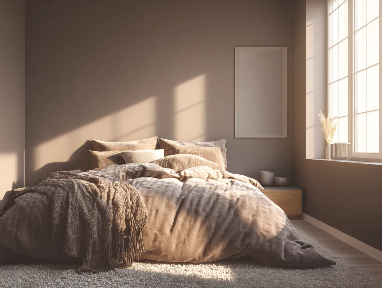 Elevated home aesthetic using taupe colors