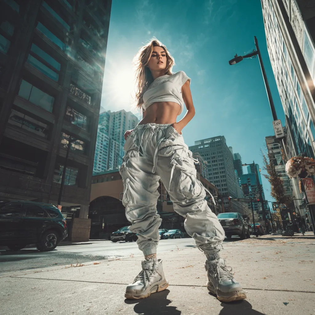 Sexy streetwear look for walking around town