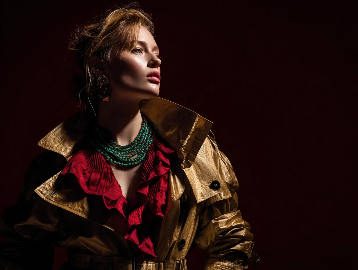 Extravagant clothing combinations for a layered aesthetic