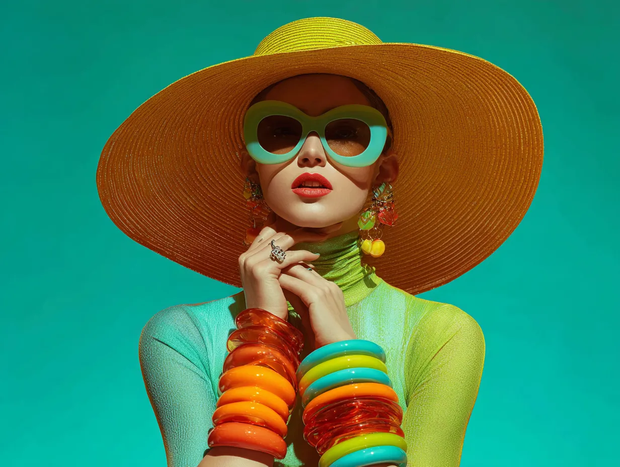 Bold fashion aesthetics with oversized geometric sunglasses