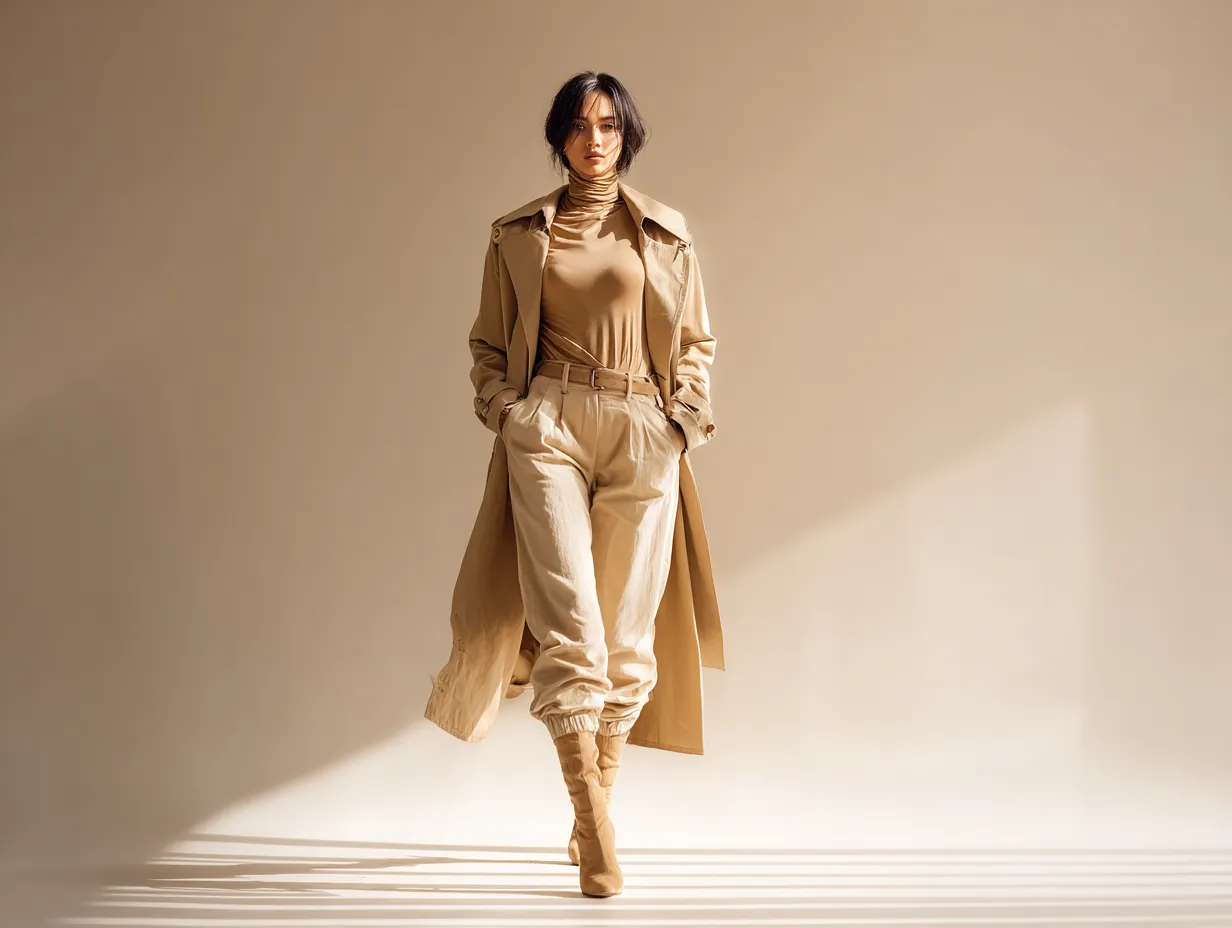 High contrast editorial photoshoot