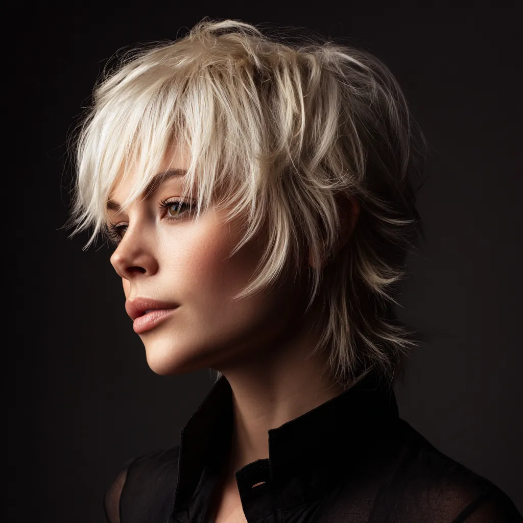 Updated shag styles featuring subtle front layers