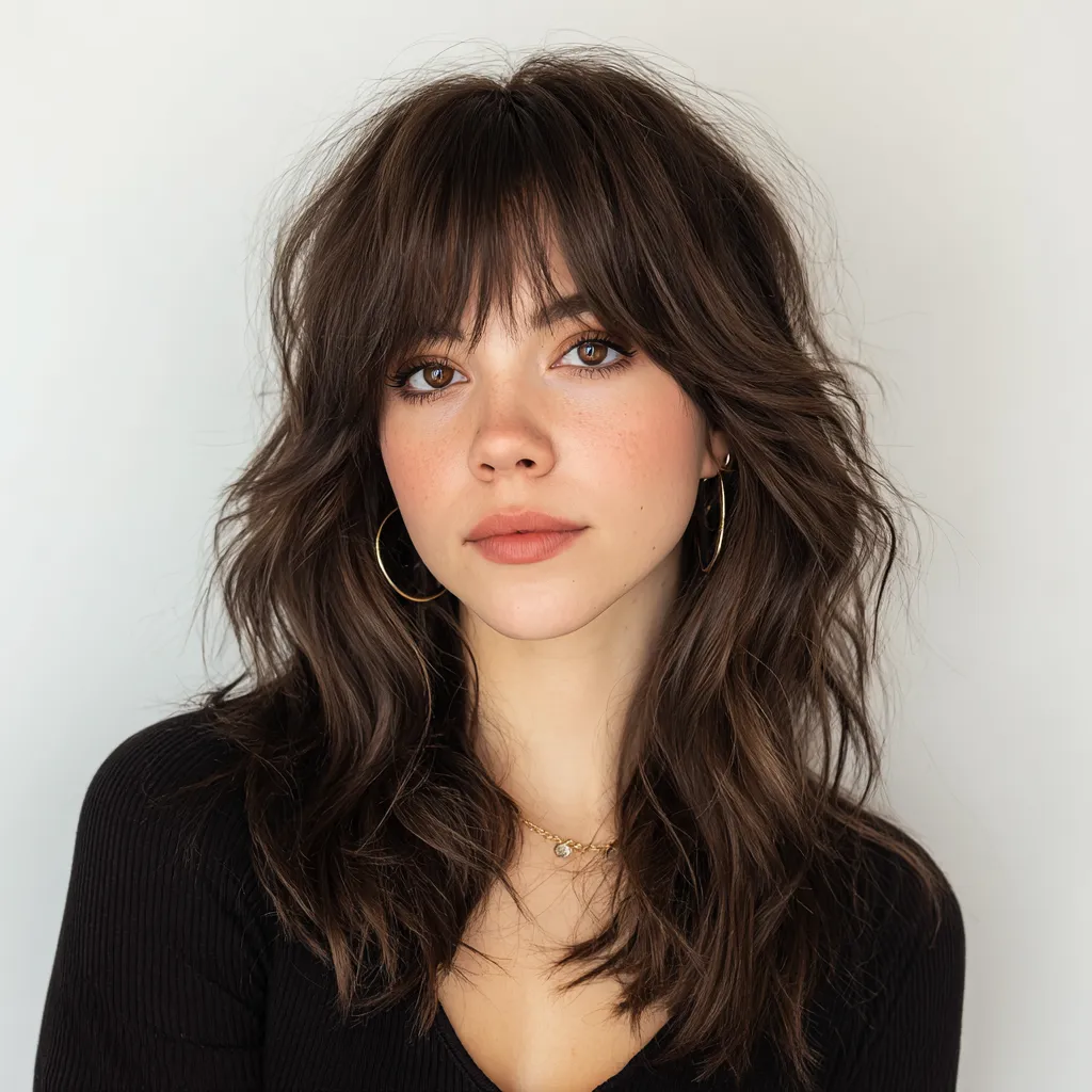 Modern shag variations featuring a soft bouncy fringe