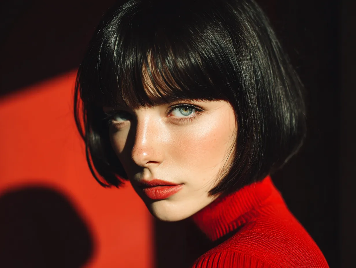 Woman with quiet luxury haircuts and face framing details