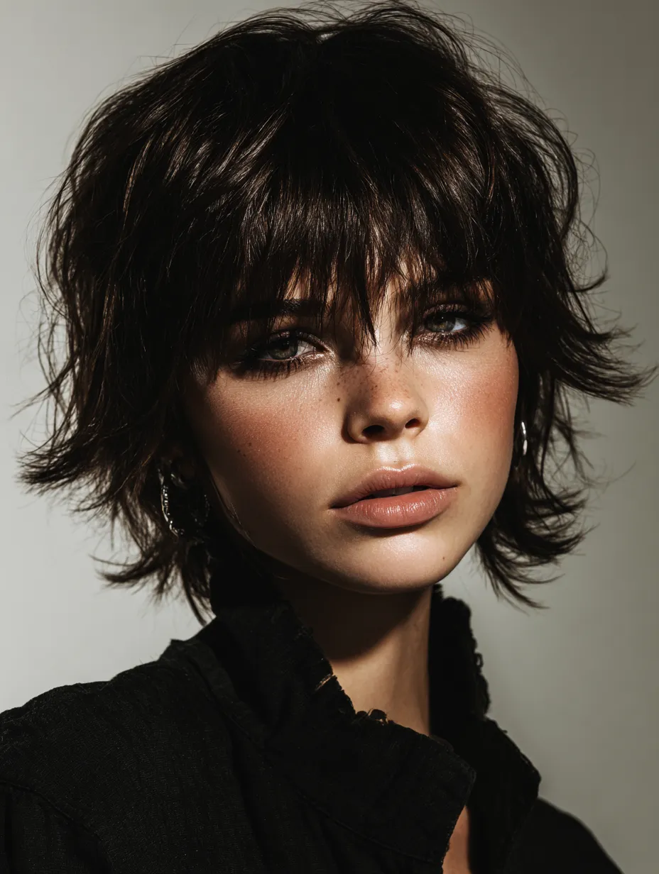 Soft Wolf Cut Hairstyles That Give Hair Movement and Attitude