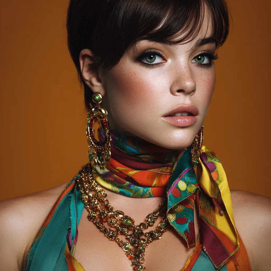 Glamorous thrifted accessories fashion