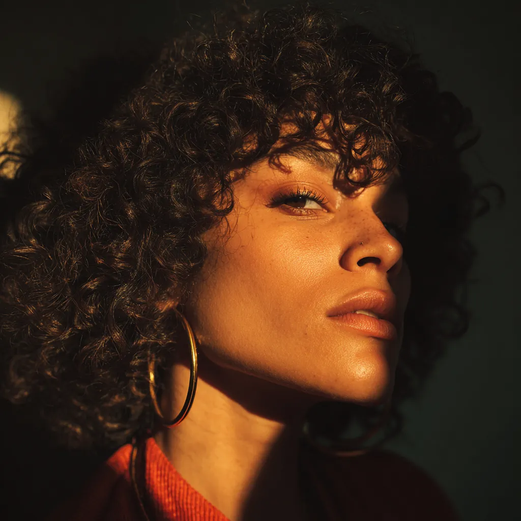 Flattering layered hairstyles for women with round faces