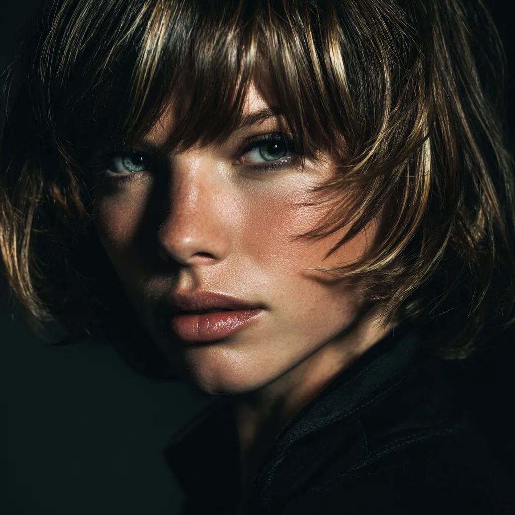 Voluminous layered haircuts oval face