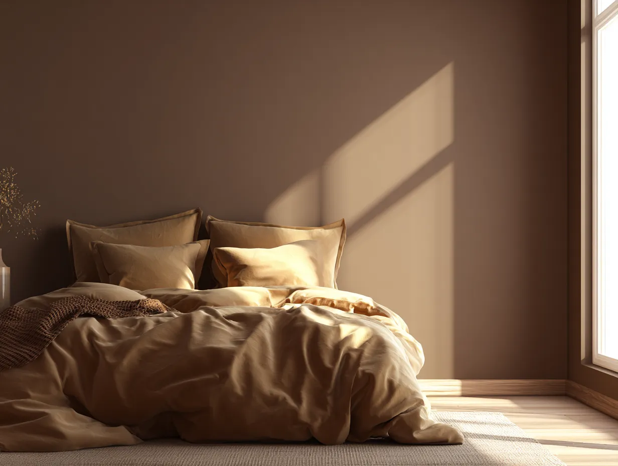 Grounding shades for relaxing sleep spaces