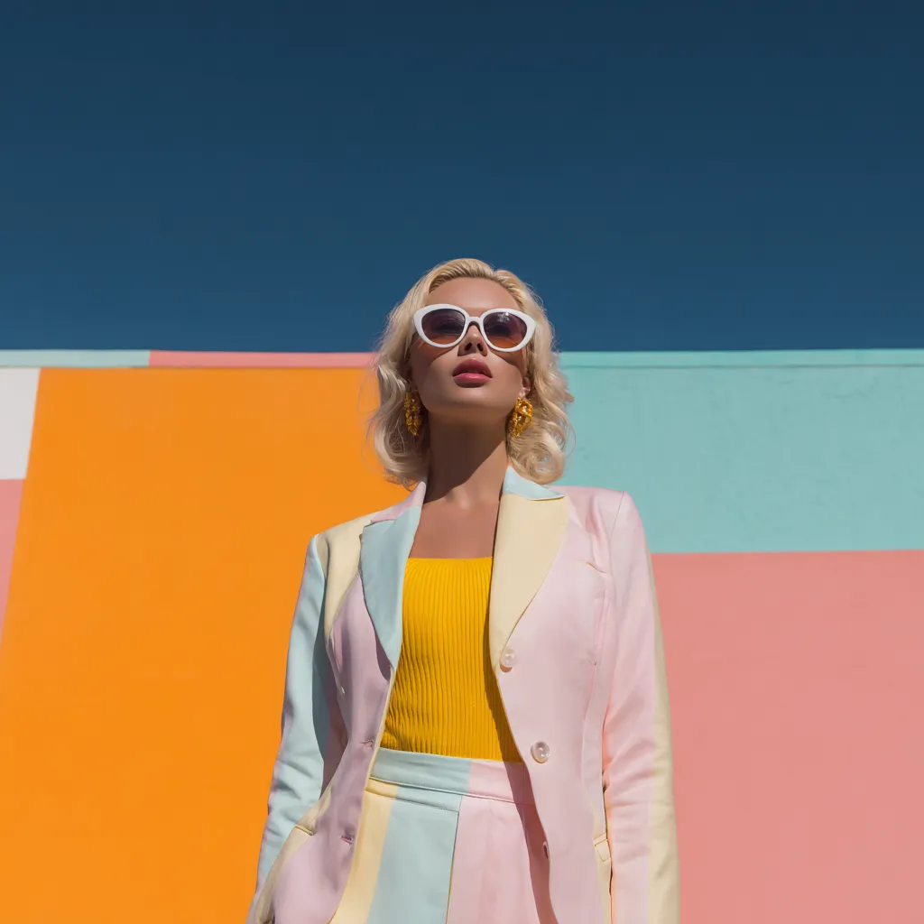 Fashion model showcasing effortless layering techniques