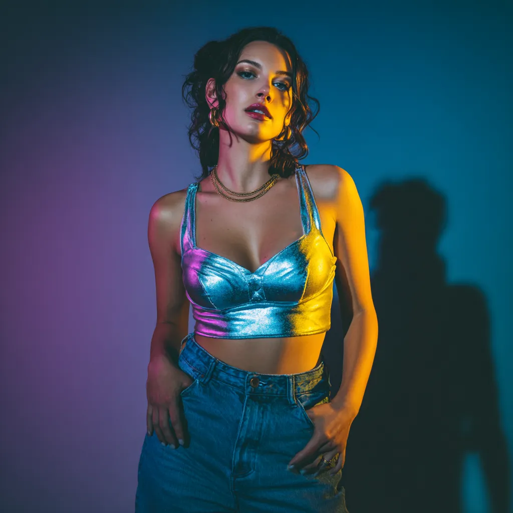 Early 2000s style model standing