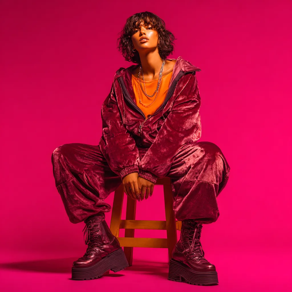 Modern vintage Y2K clothing look