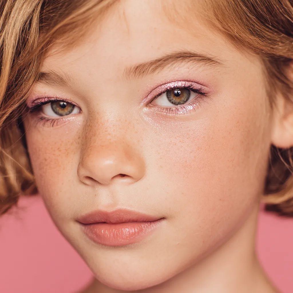 kids soft lid shimmer festive birthday makeup