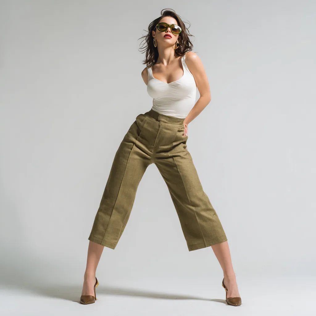 gingham capri pants spring women fashion street editorial