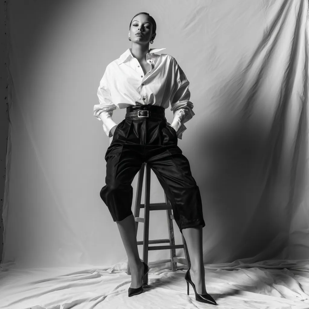 spring 2026 capri pants belted trouser silhouette editorial